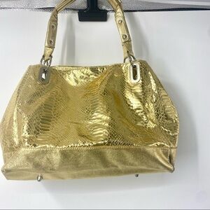 Aldo gold metallic shoulder bag